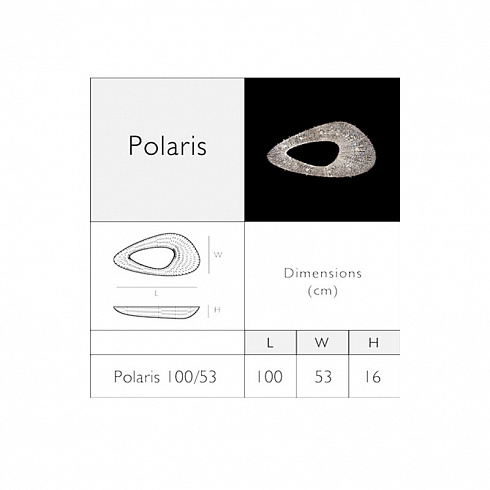 Люстра Manooi Polaris 100/53 Crystalight