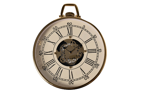 Часы настенные цвет белый/золото d38см Garda Decor 79MAL-5428-38G 