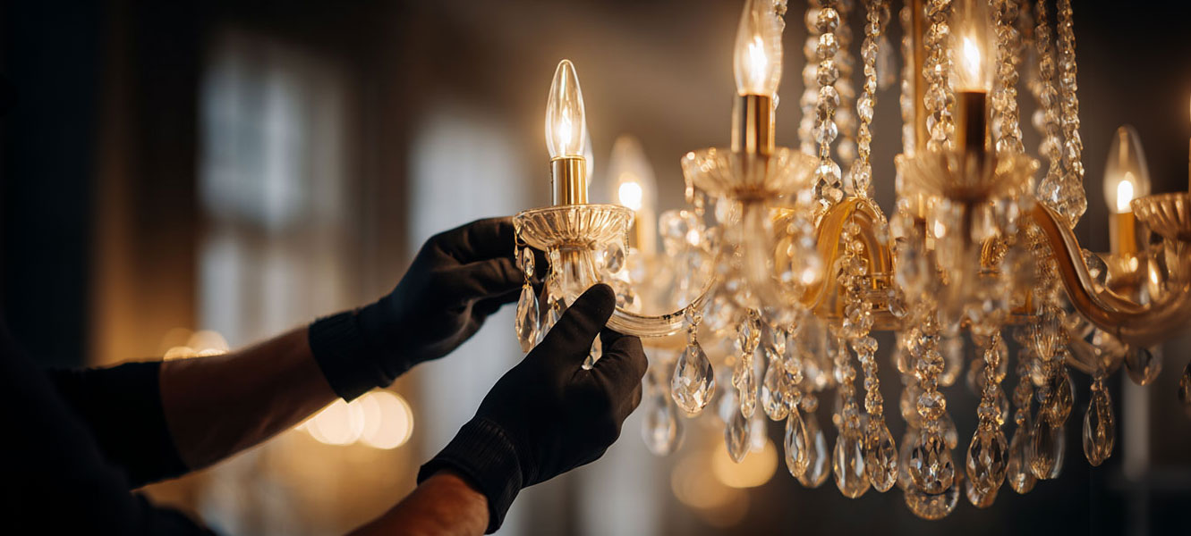 Монтаж и сборка люстр