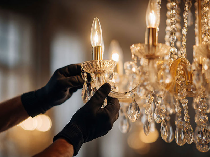 Монтаж и сборка люстр