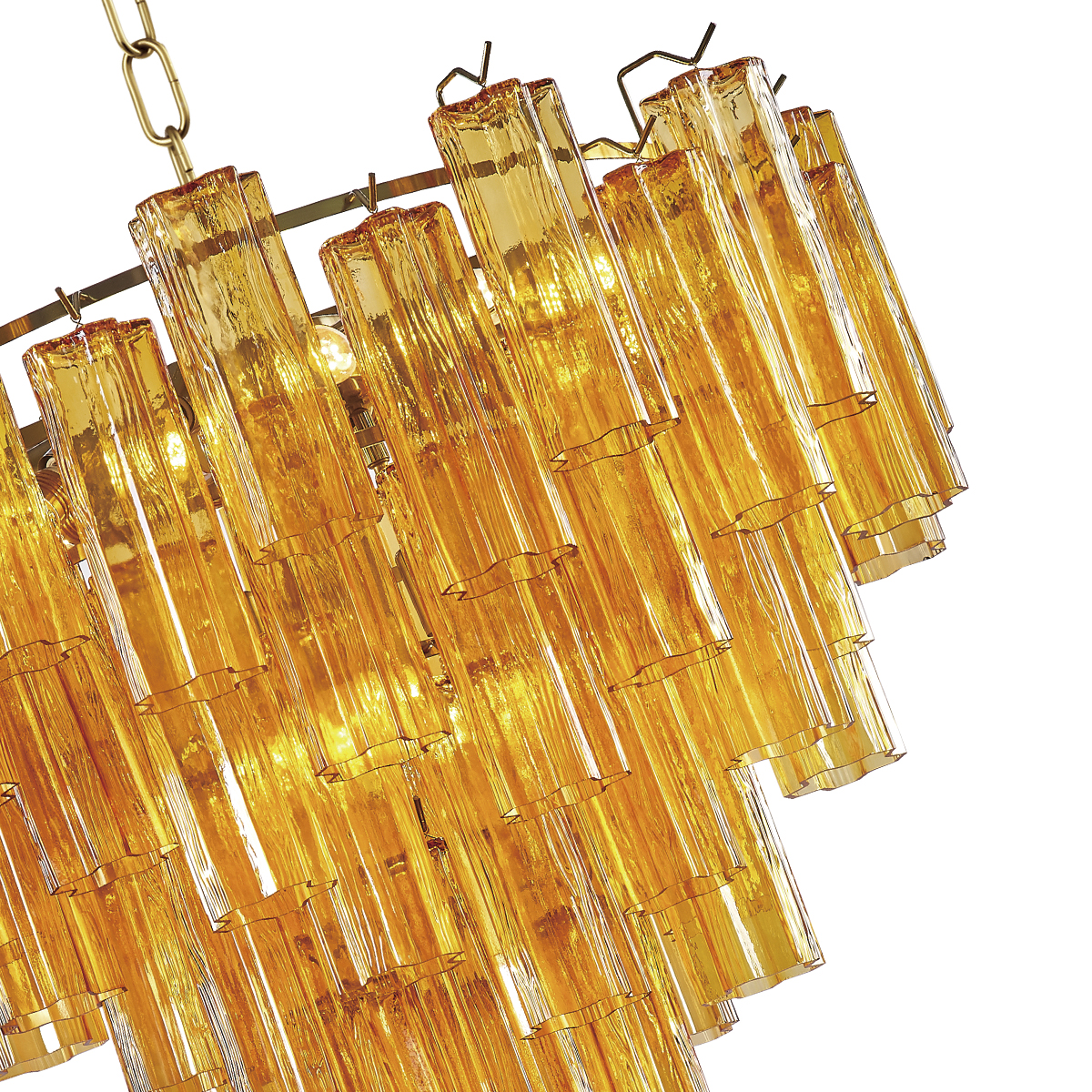Люстра OWD2093-D75 gold/amber