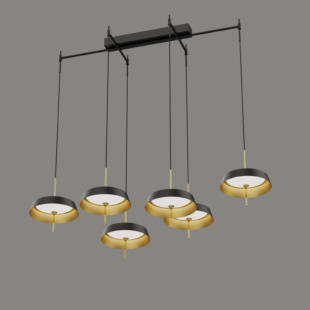 Подвесной светильник MD18001061-6B black/gold