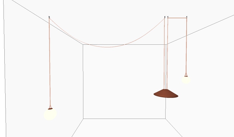 Подвесной светильник Vibia Plusminus Terra red (серия Plusminus ...