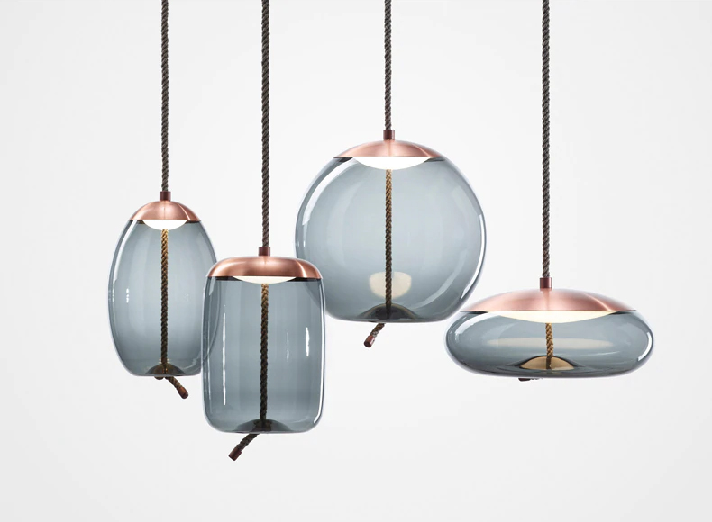 Подвесной светильник 9966P/D copper/blue
