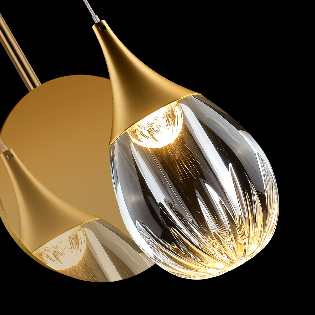 Бра MB24001004-1A gold/clear