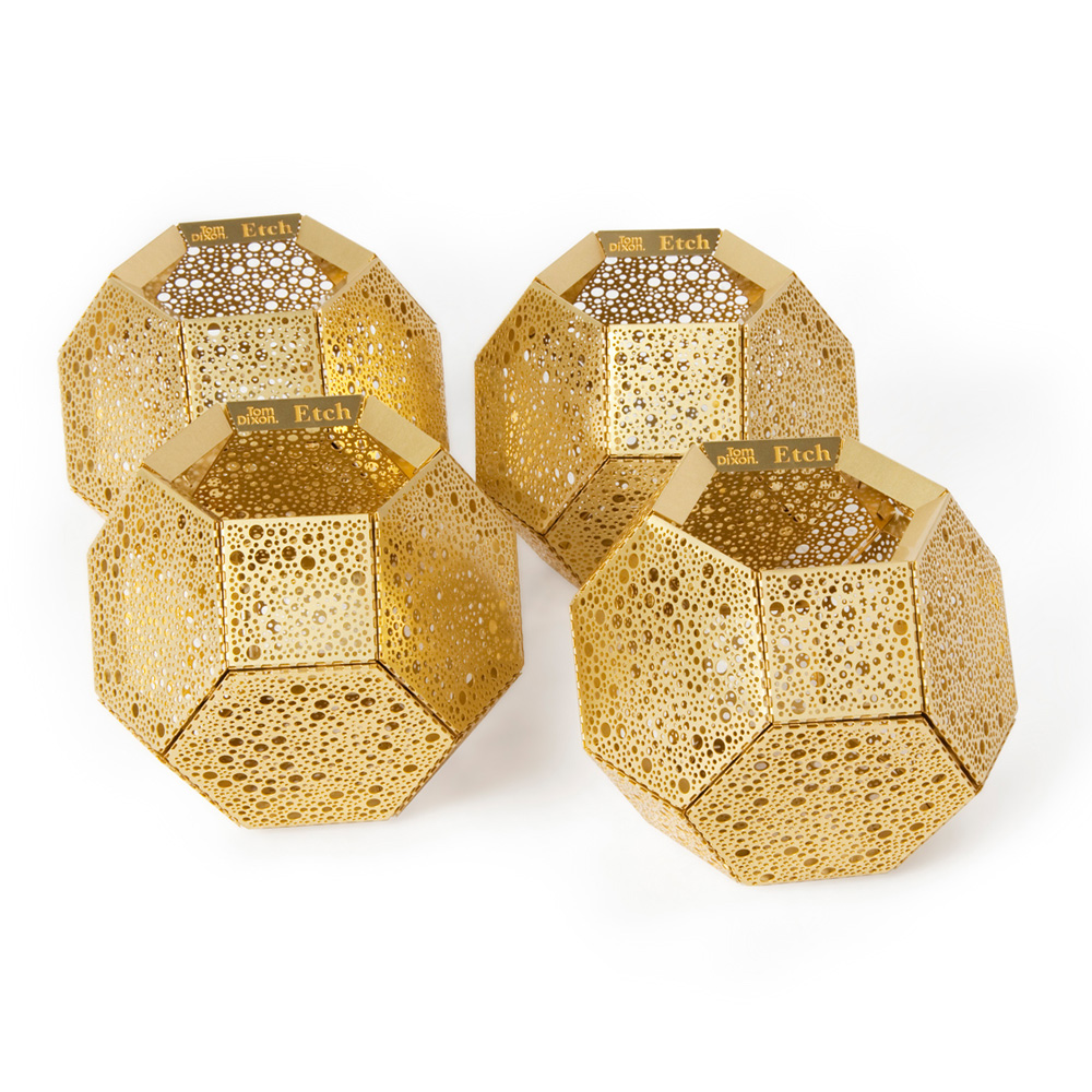 Подсвечник Tom Dixon Etch Tea Holder Brass (серия Etch Tea, артикул