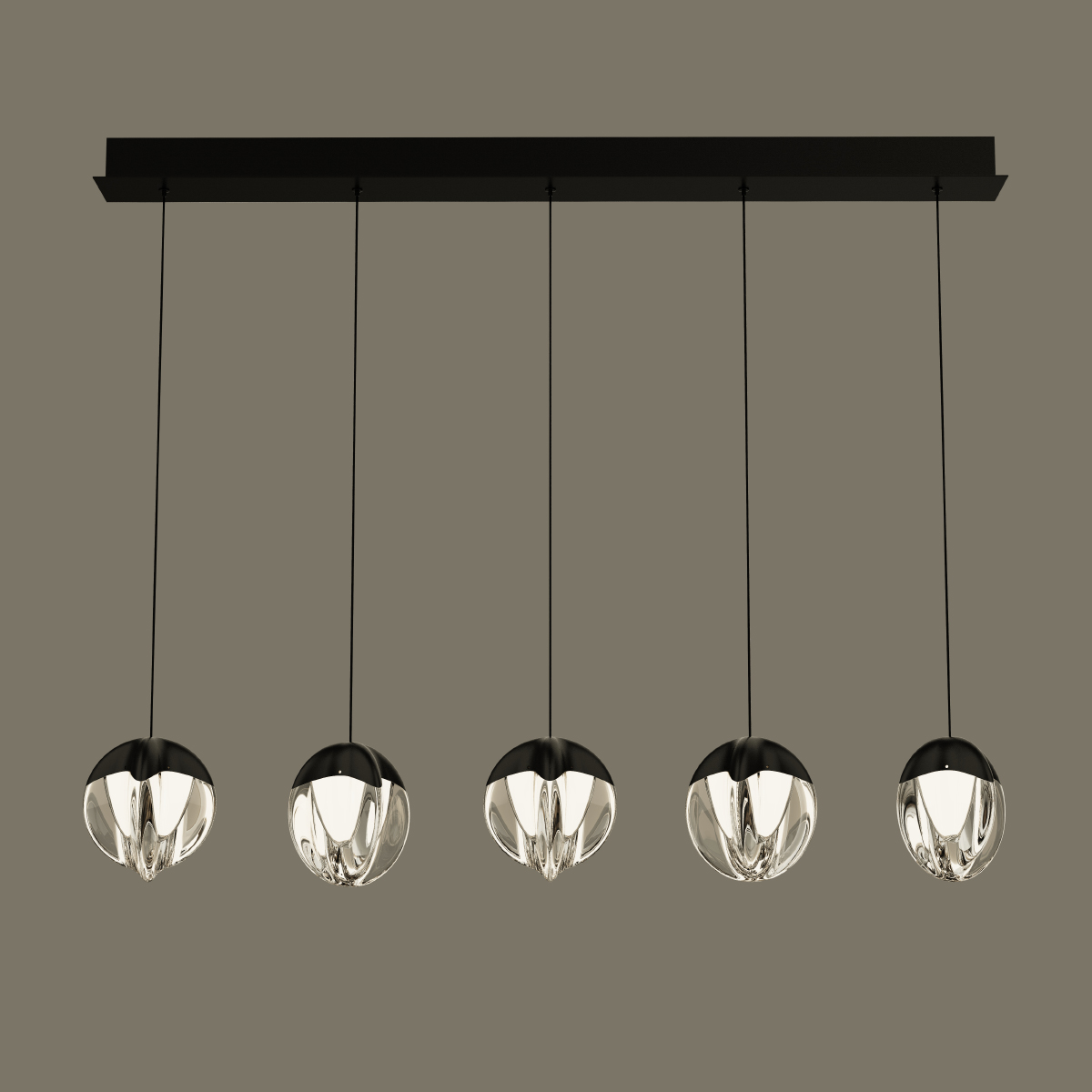 Подвесной светильник MD24001033-5B black/clear
