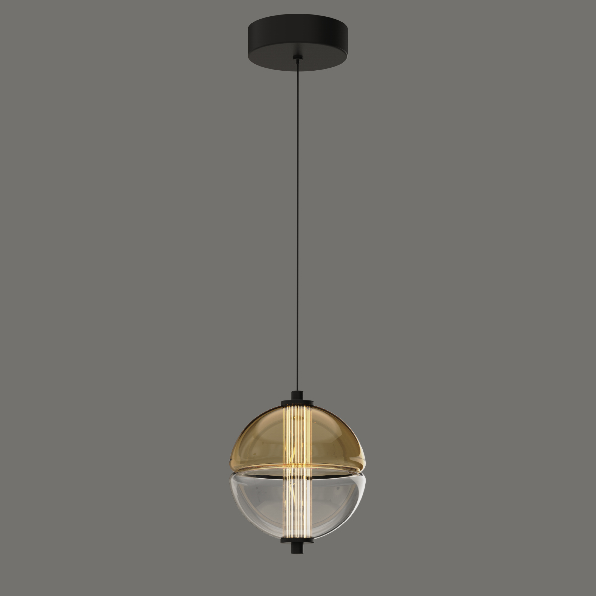 Подвесной светильник MD24022079-1A black/amber
