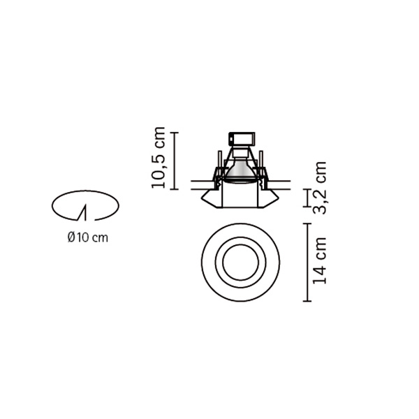 Встраиваемый светильник D27F5600