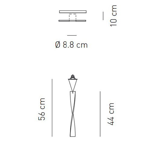 Встраиваемый светильник FAAURA44BCCR12V