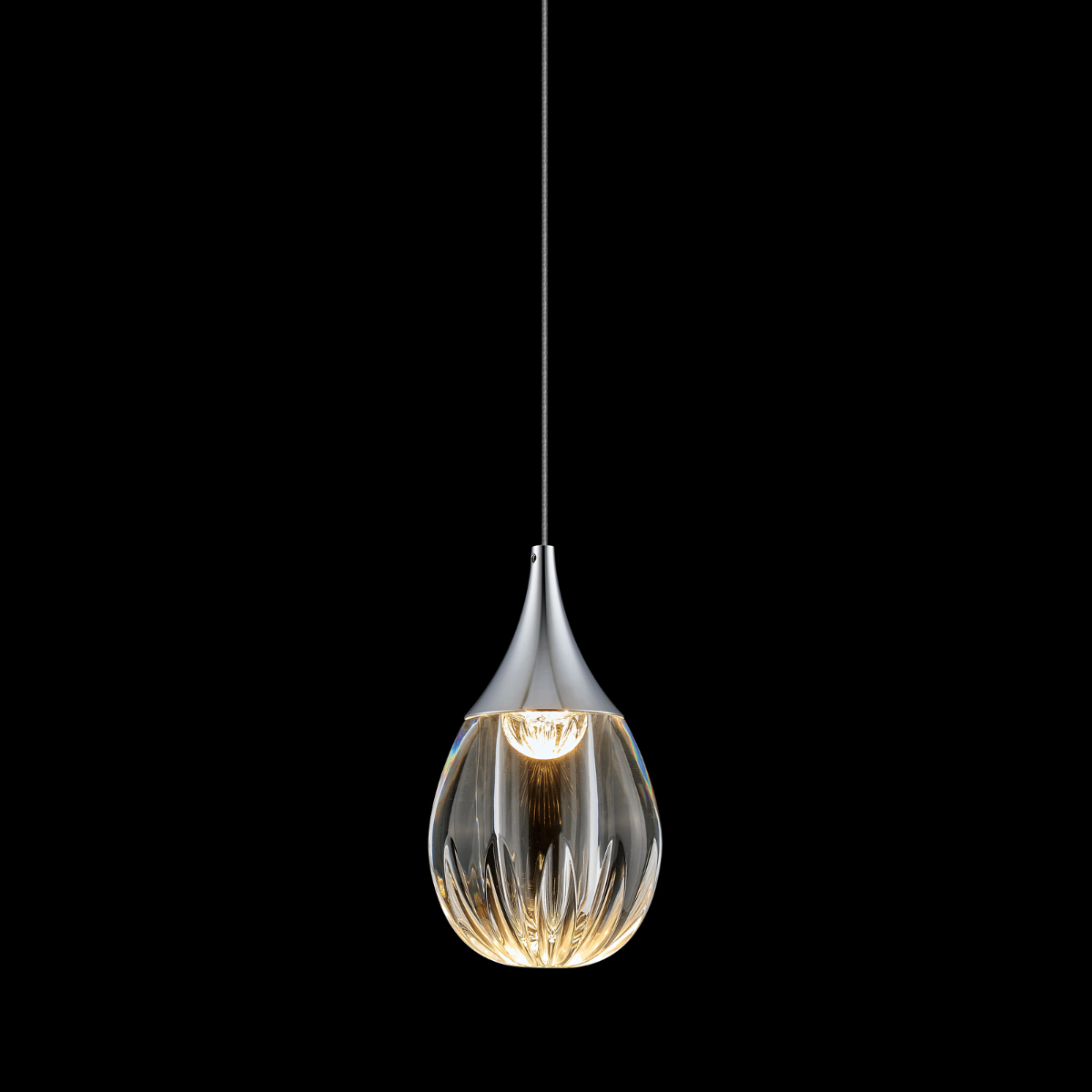 Подвесной светильник MD24001004-1A chrome/clear