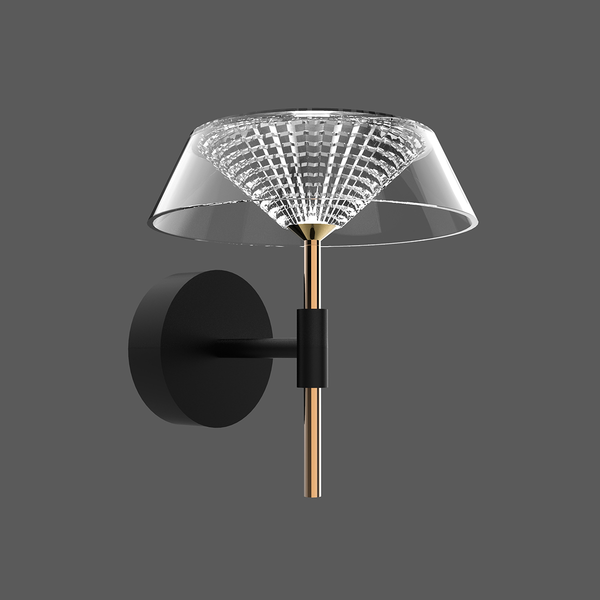 Бра MB21001018-1A black/gold
