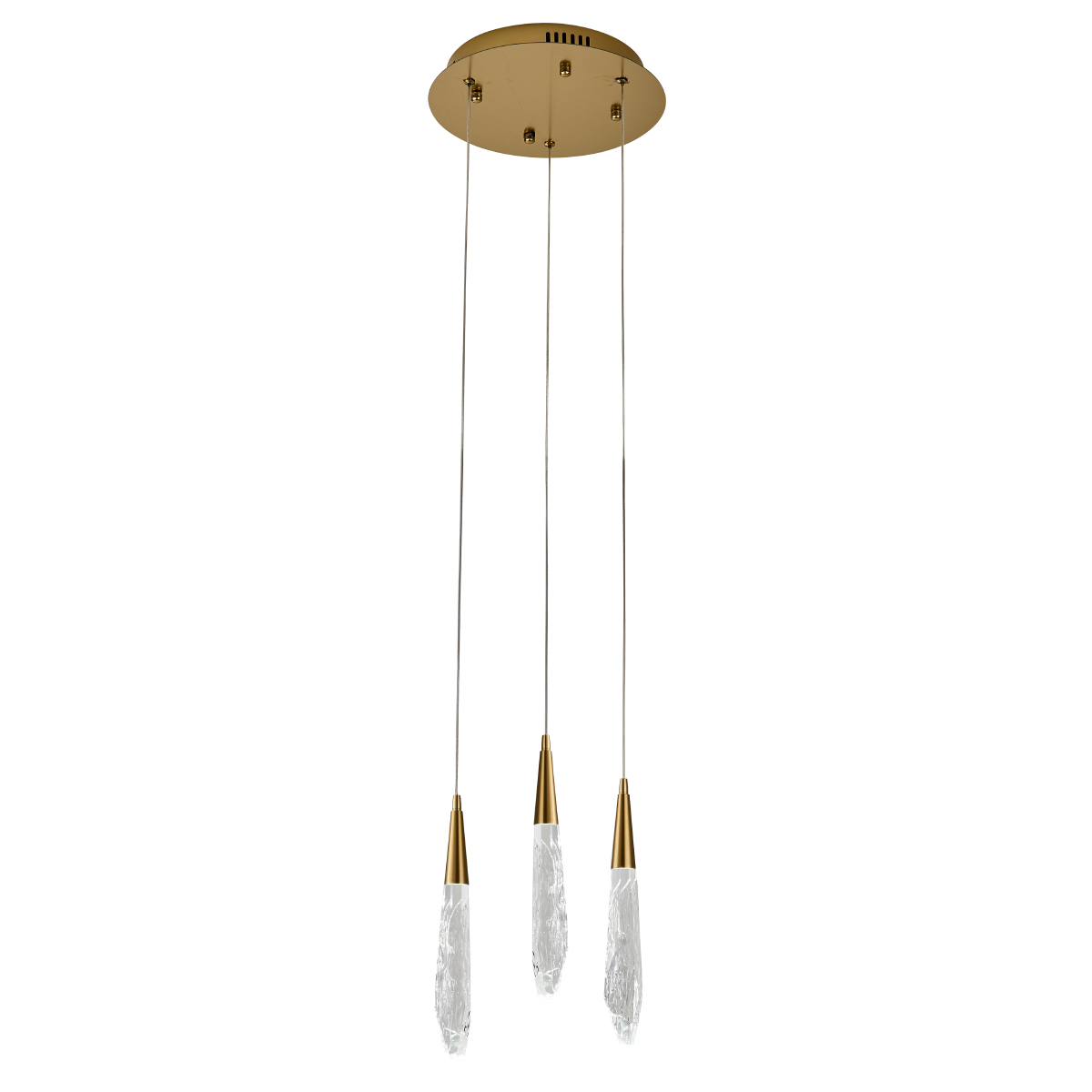 Подвесной светильник OD2438-3 gold/clear