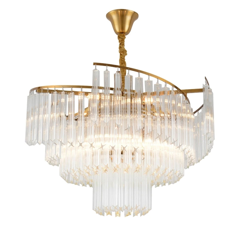 Люстра 66018 brushed brass