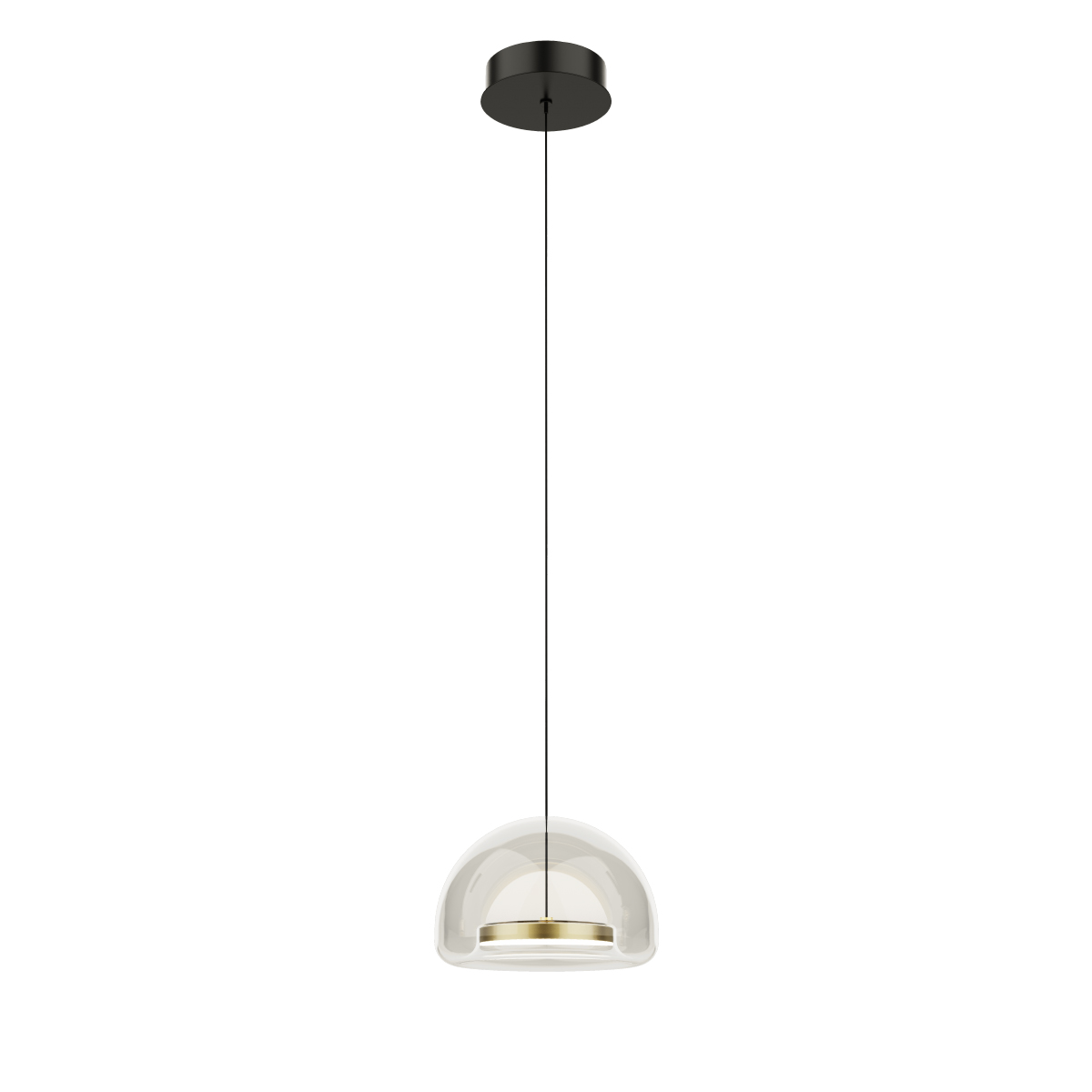 Подвесной светильник MD24030031-1A brass/clear