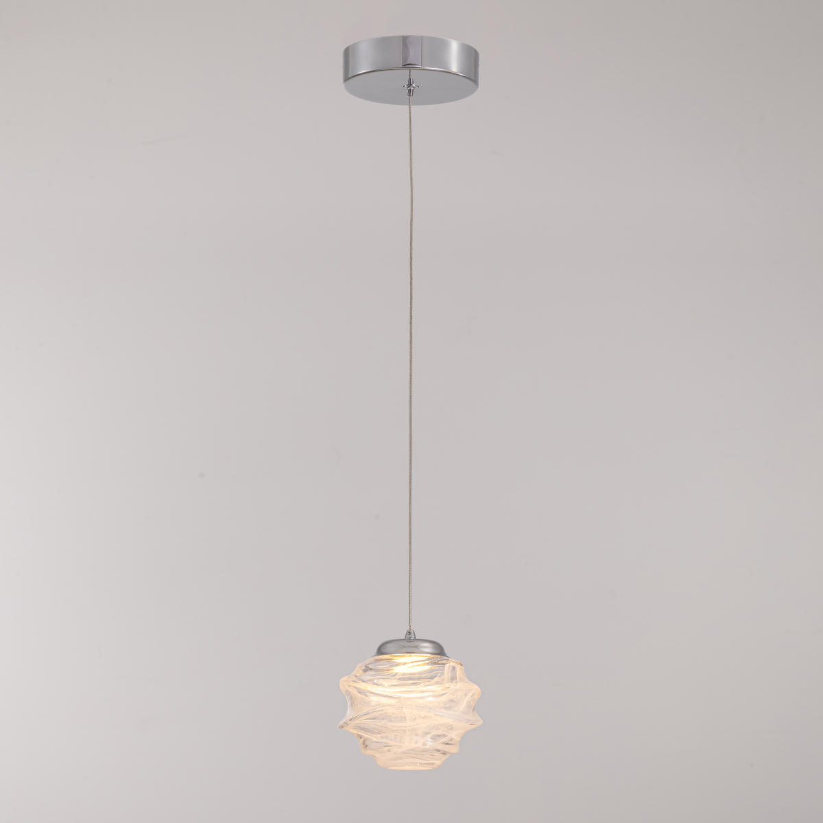 Подвесной светильник MD25030003-1A chrome/clear