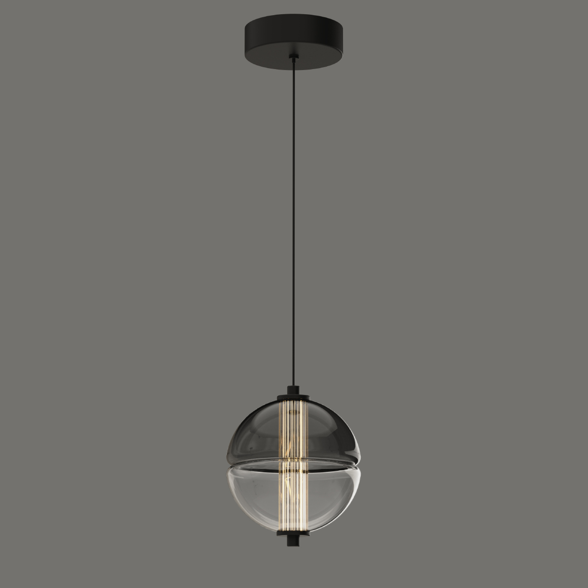 Подвесной светильник MD24022079-1A black/smoky