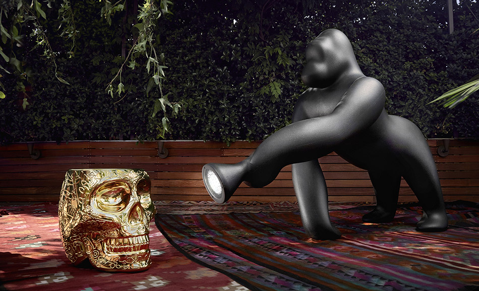 Светильник Kong и столик-табурет Mexico