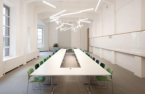 Подвесной светильник Vibia Halo Lineal 2340 White Halo 234003/23