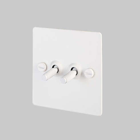 Выключатель Buster and Punch 2G Toggle White Switches UK UK-TO-CO-2G-WH-A