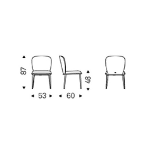 Стул Cattelan Italia Chris Burned Oak/Nardò Chris Chris FRRB/995