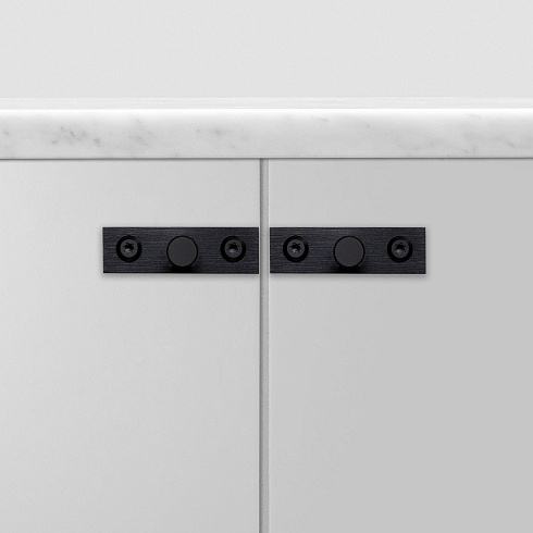 Ручка-кнопка Buster and Punch Knob Plate Linear Black set of 2 Linear GFK-02323