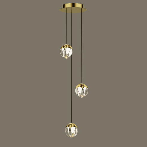 Подвесной светильник Delight Collection MD24001033-3A gold/clear MD24001033
