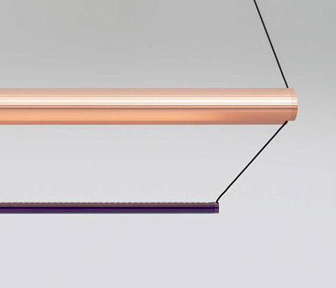 Подвесной светильник A-N-D Tier 150 Vertical Anodized Copper / Amethyst Tier TIE-150-P-AC-AM