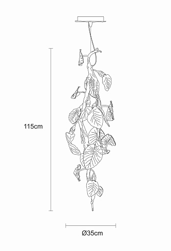 Подвесной светильник Serip Calathea Ornata Extra Small Calathea CT 3428/6 FP 10