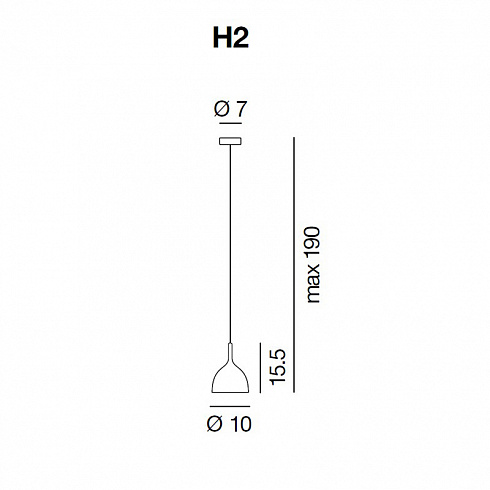 Подвесной светильник Rotaliana Drink H2 bright metall Drink