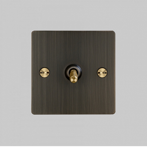 Выключатель Buster and Punch 1G Toggle Smoked Bronze/Brass Switches UK-TO-CO-1G-SM-BR-A