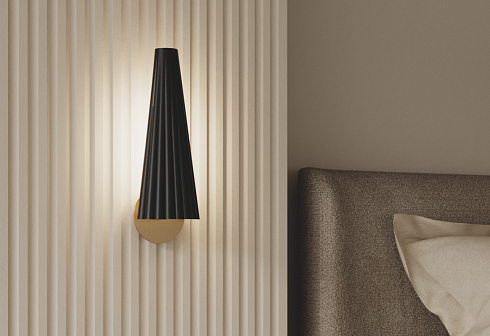 Настенный светильник Aromas del Campo Bion Gold/Black Bion A1306+aged gold/matt black
