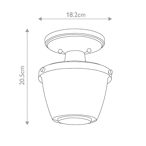 Потолочные светильники Quoizel QZ-DUBLIN-SF-PNBR 