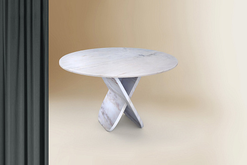 Обеденный стол DOVAIN Studio Balance Balance Balance White Estremoz