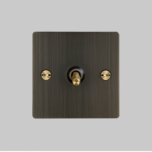 Переключатель Buster and Punch 1G Intermediate Toggle Smoked Bronze/brass Switches UK UK-TO-CO-INT-SM-BR-A