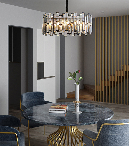 Люстра Delight Collection D8524P/S black/clear Bertola