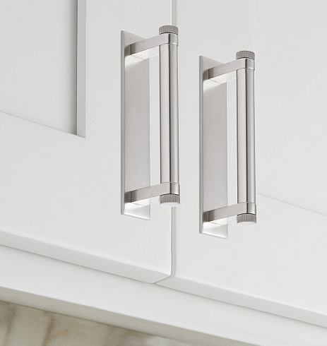 Ручка-скоба Rejuvenation West Slope Rectangle Backplate Polished Nickel West Slope 2798857