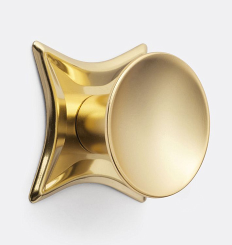 Ручка-кнопка Rejuvenation Dish with Star Backplate d3.8cm Oil-Rubbed Bronze Dish 2777914