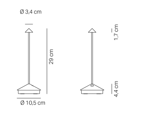 Настольная лампа Zafferano Pina pro Gold  Pina LD1650BFO