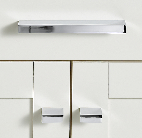 Ручка-кнопка Restoration Hardware Exley L.3.8 Polished Chrome Exley 24170470 CHR