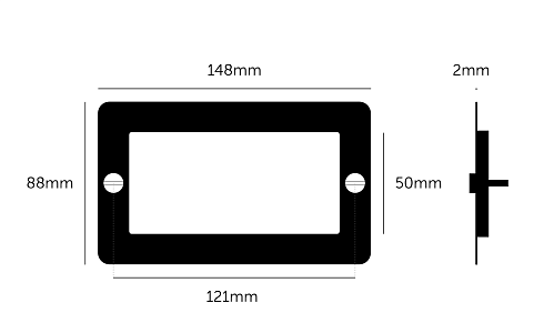 Рамка Buster and Punch 2G, 4 Mod Black Plates and Modules UK-MG-PL-4M-BL-A