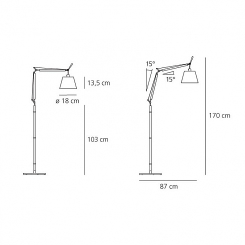 Основание под светильник Artemide A012820 Tolomeo Terra