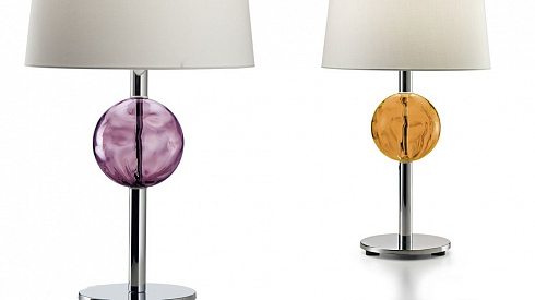 Настольная лампа Barovier & Toso 5576 Marta 5576/VI/CL/BB Настольная лампа Barovier & Toso 5576 Marta 5576/VI/CL/BB