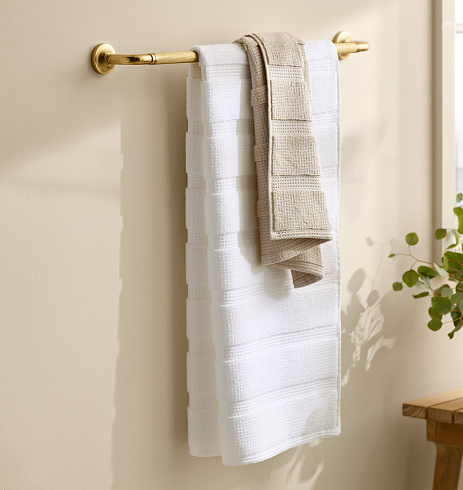 Держатель для полотенец Rejuvenation Asher L.66cm Polished Nickel Asher 706383