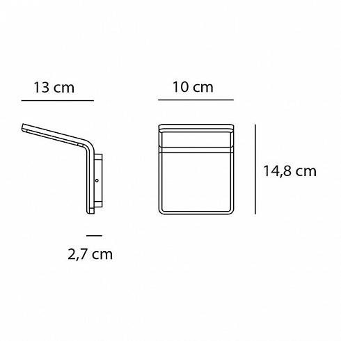 Настенный светильник Artemide 1151010A Cuma