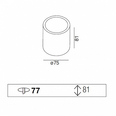 Монтажная коробка Wever & Ducre 10840 LED'S WALK RECESSED HOUSING LED'S WALK