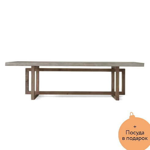 Обеденный стол Delight Collection Outdoor Stone 240 Stone Stone Table 240х100х75h