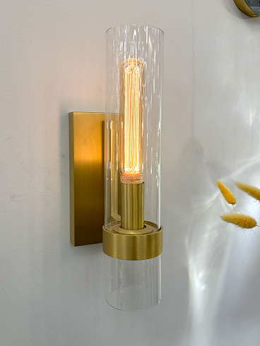 Настенный светильник Delight Collection MT8869-1W brass Wall lamp