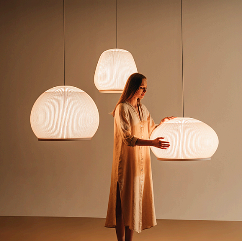 Подвесной светильник Vibia Knit 7455 Beige M1 2700K Dali Knit 745524/11_18