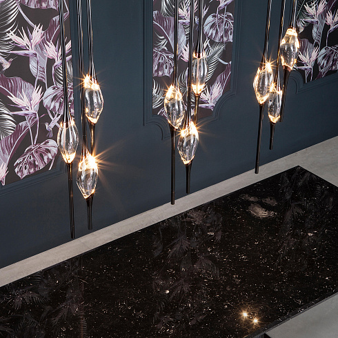Подвесной светильник Delight Collection Pezzo 9 pearl black Pezzo OM82113-9 pearl black